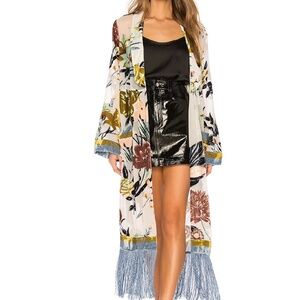 Chrissy Teigen x Revolve Phi Phi Don Open Front Robe Duster Size Small